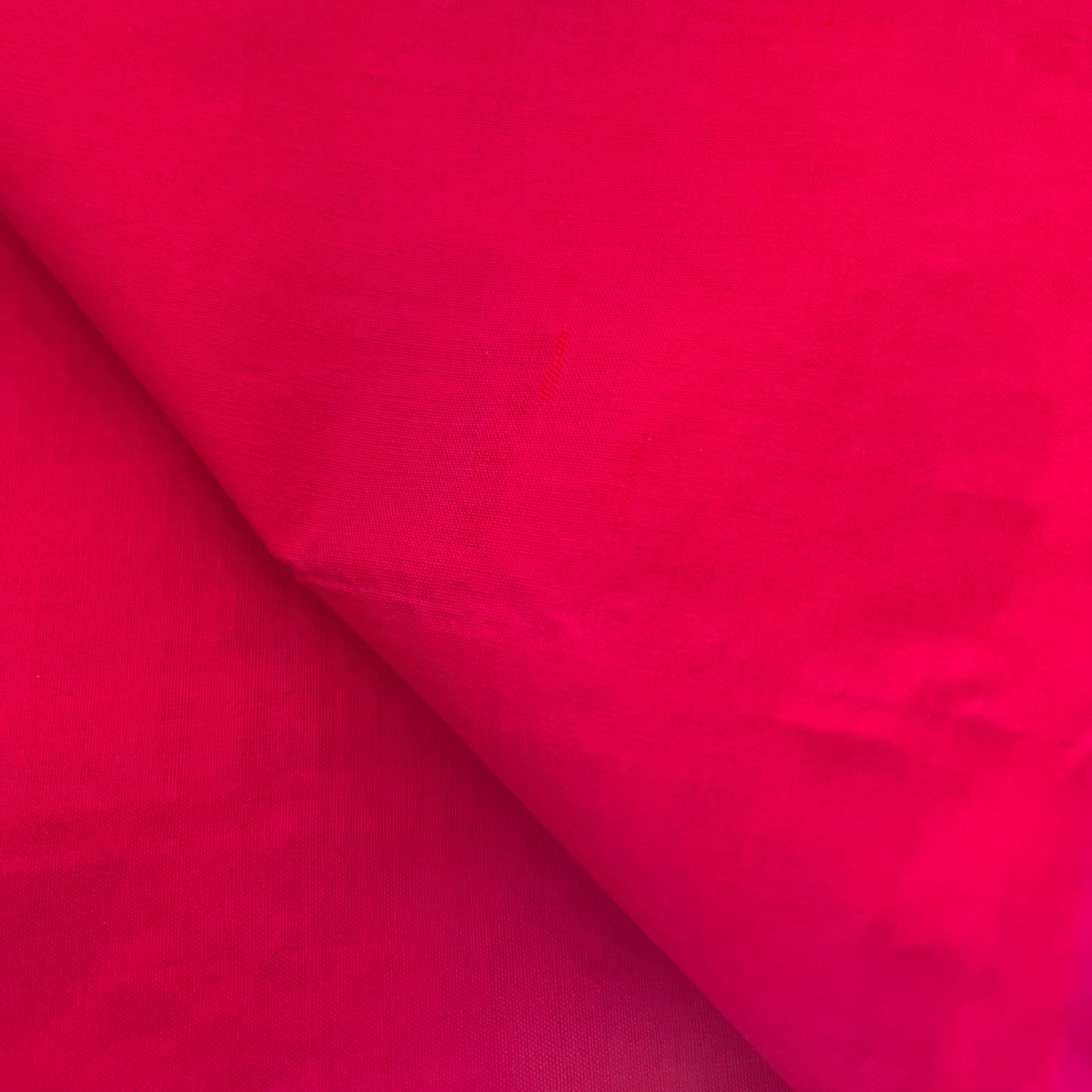 Pinkish Red dual tone Banarasi silk saree with resham bootis all over