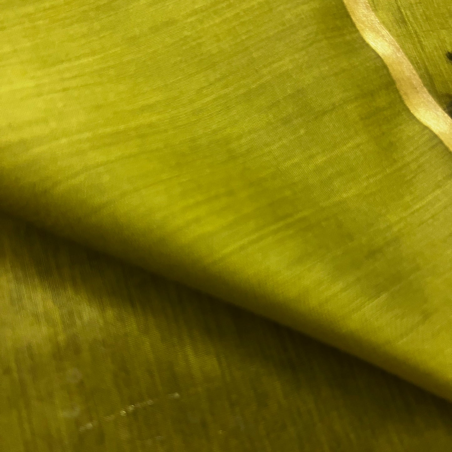 Gold olive maheshwari saree with zari border