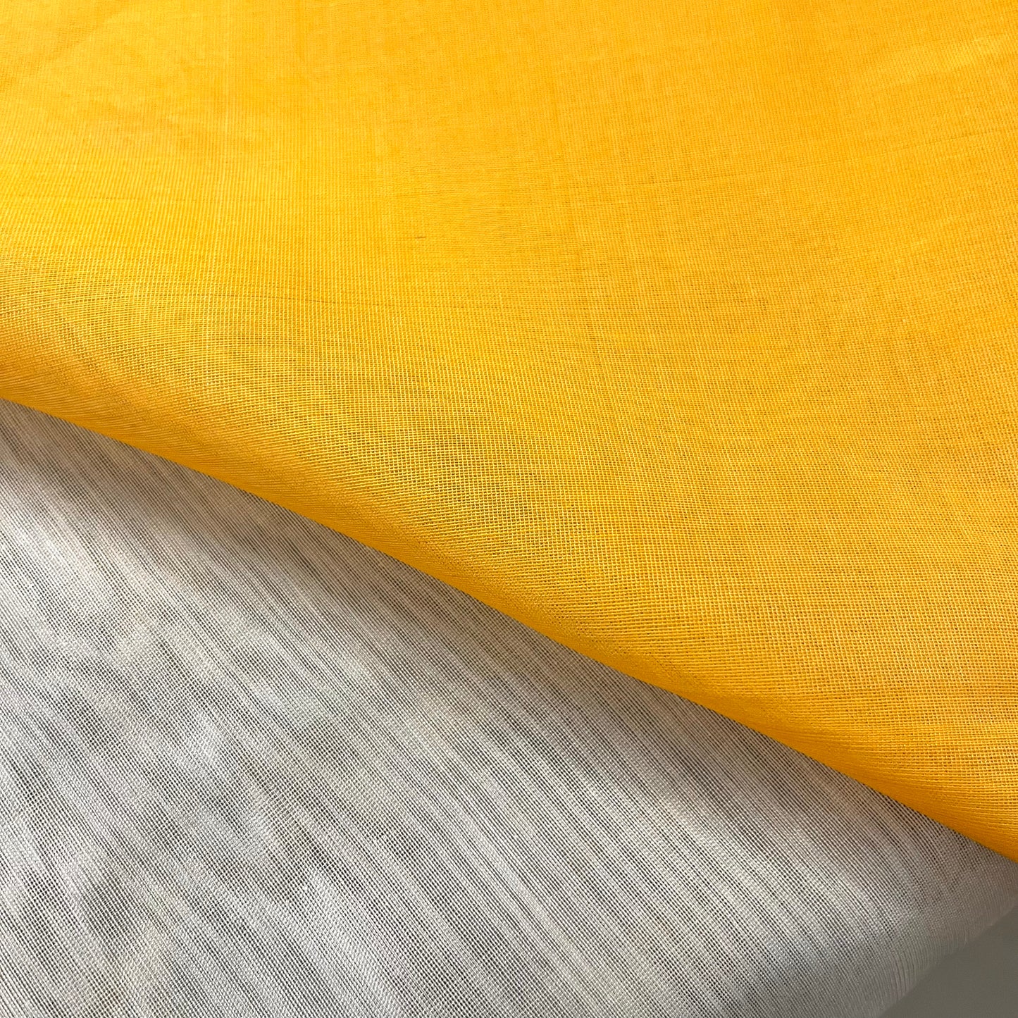 White & Yellow Maheshwari Saree