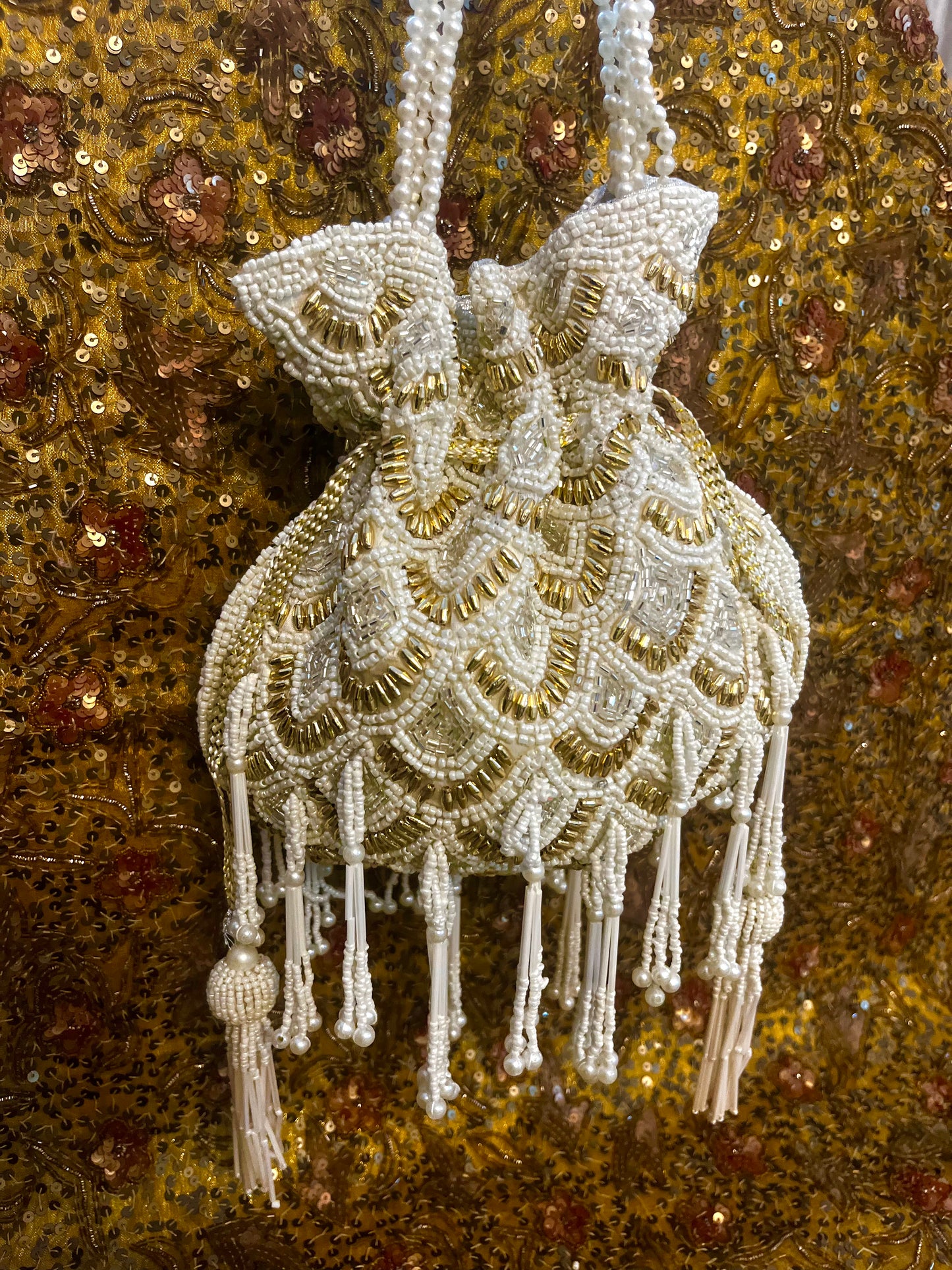 Pearly charm festive potli