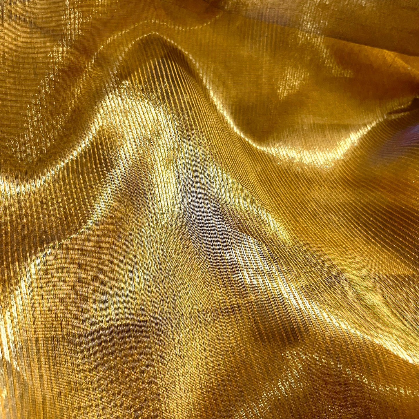 Mustard and gold maheshwari saree with zari border