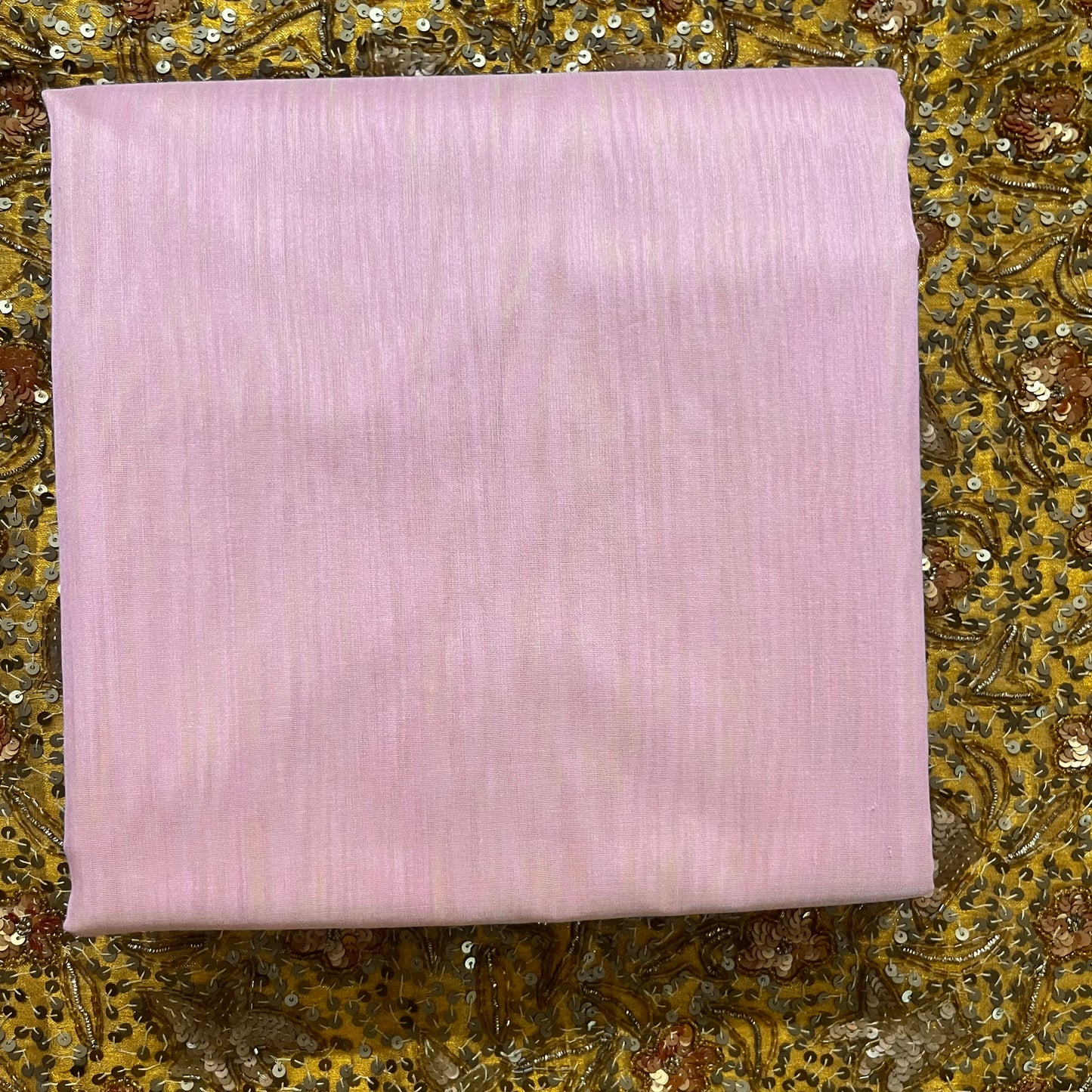 Pink and lemon Chanderi saree with zari lines on pallu