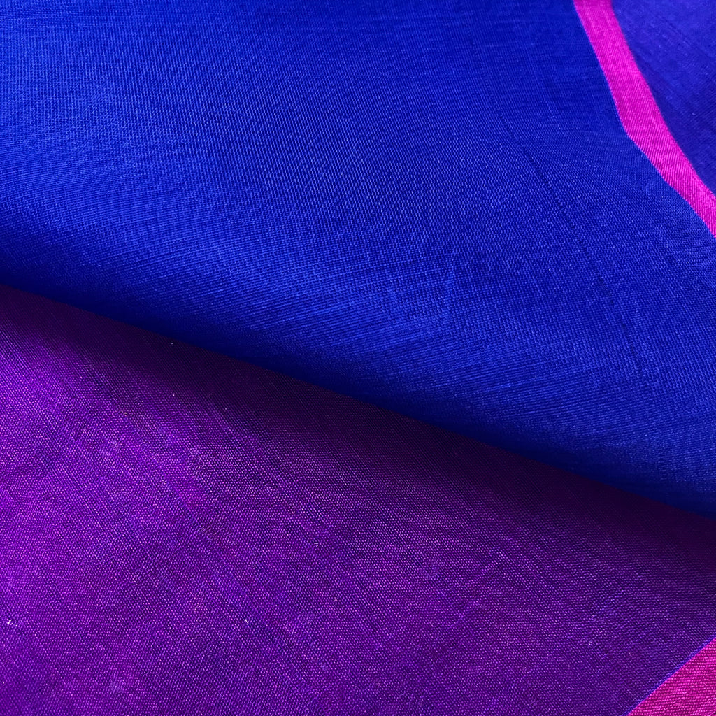 Violet blue dual tone maheshwari saree