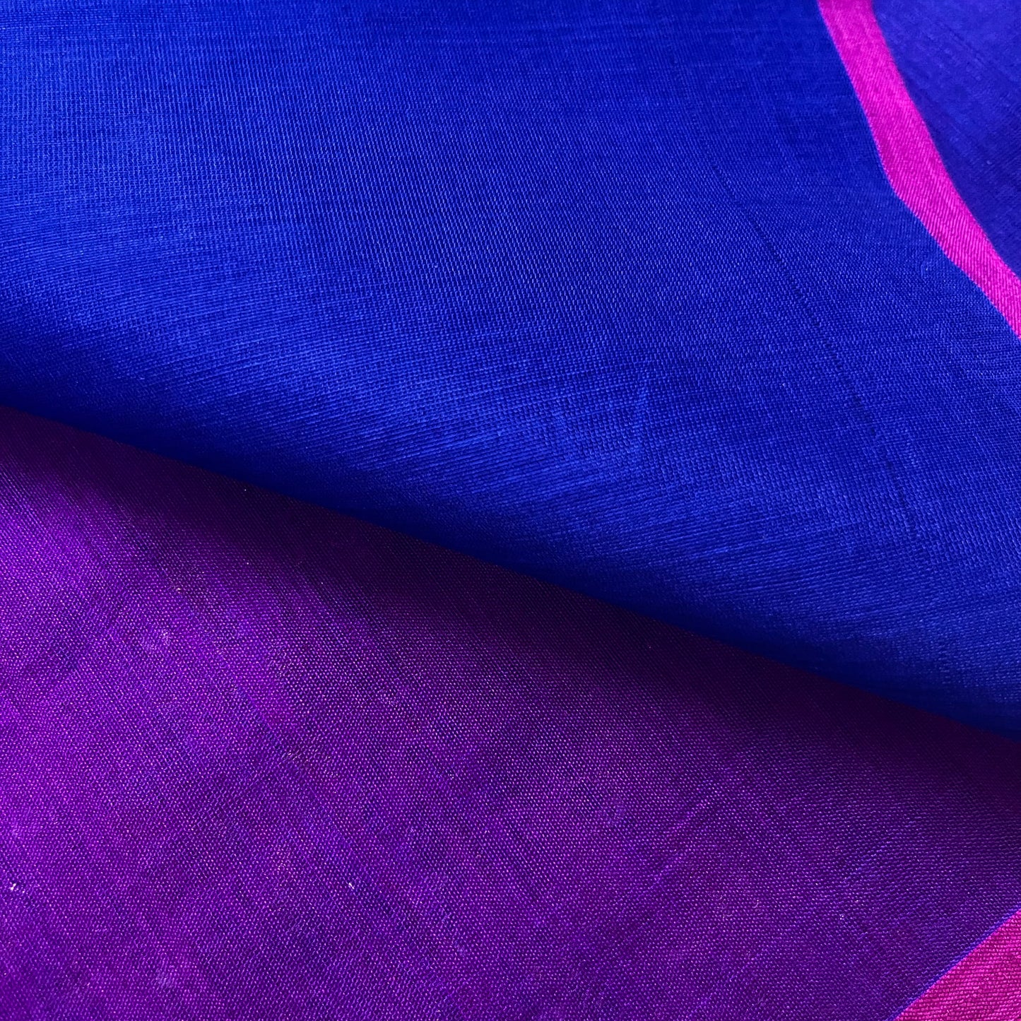 Violet blue dual tone maheshwari saree