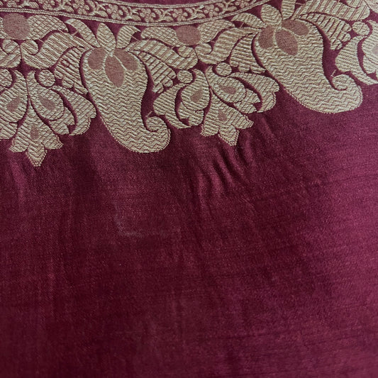 Corn yellow banarasi organza silk saree with zari lines all over