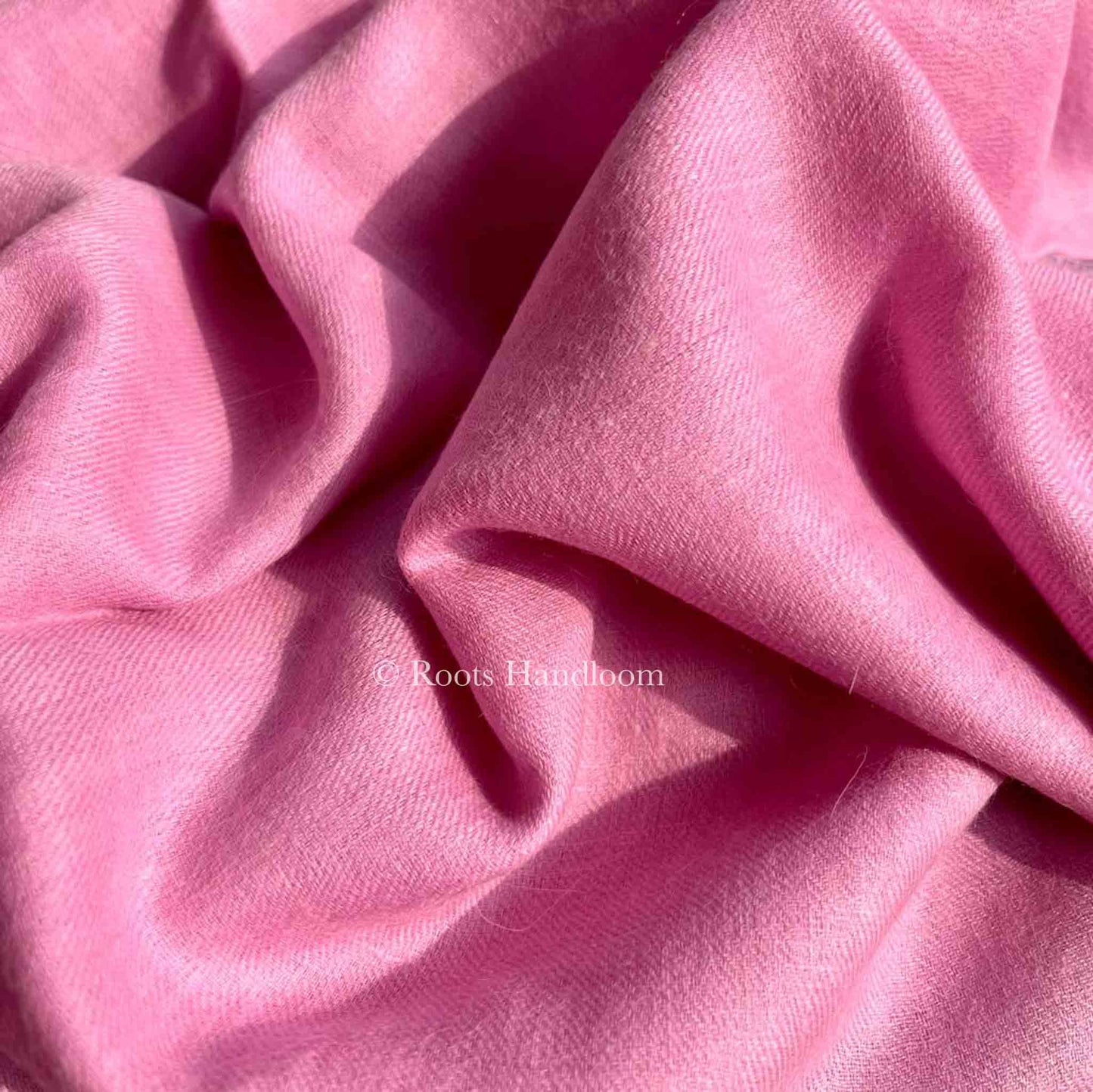 Pink Pashmina Stole with Sozni Embroidery